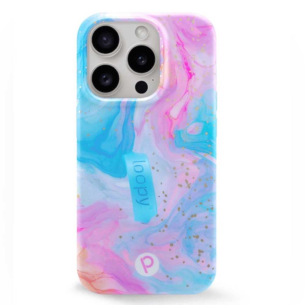 Loopy iPhone 13 Pro Max Cotton Candy Case Righty